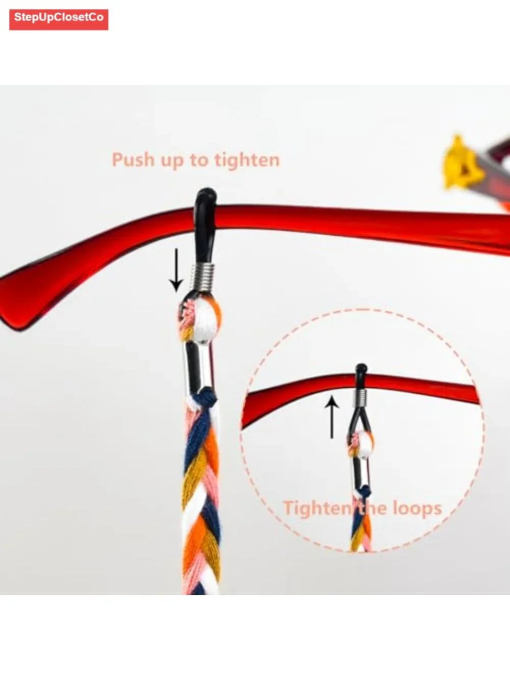 5 Pack Eyeglass Strap Holder Neck Lanyard Linen Cotton Glasses Chain